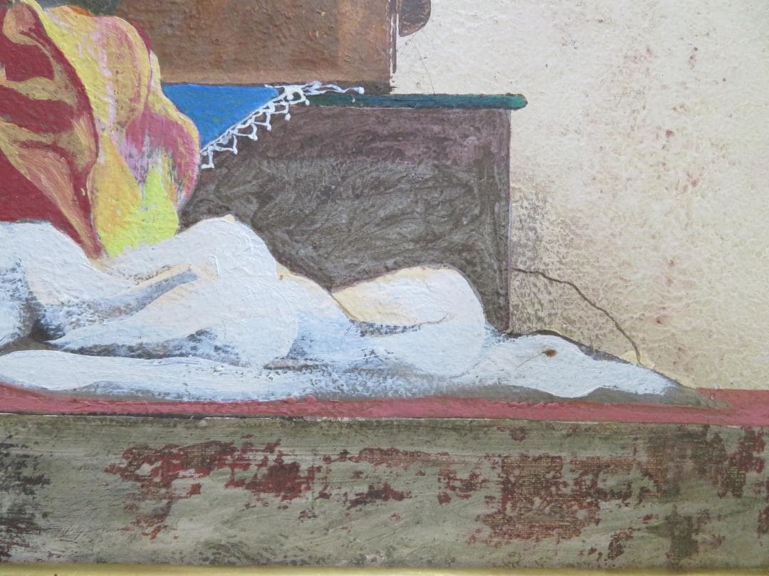 ◇ 画家不明 「イコンのある風景（仮題）」 油彩 F8号 ◇ - メルカリ