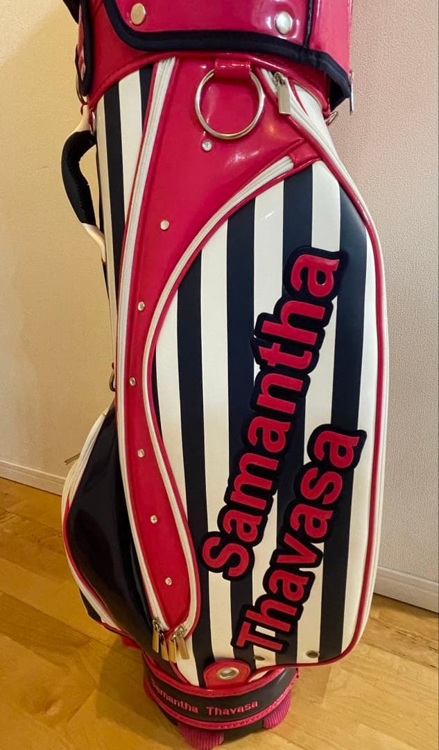 サマンサタバサ 限定 レア エナメル キャディバッグ ネイビー 新品