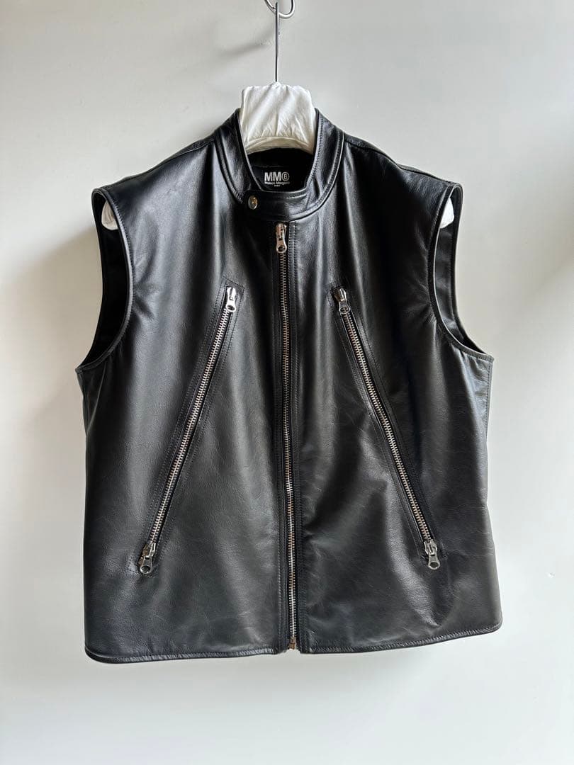 MM6 Maison Margiela ライダースベスト M - メルカリ