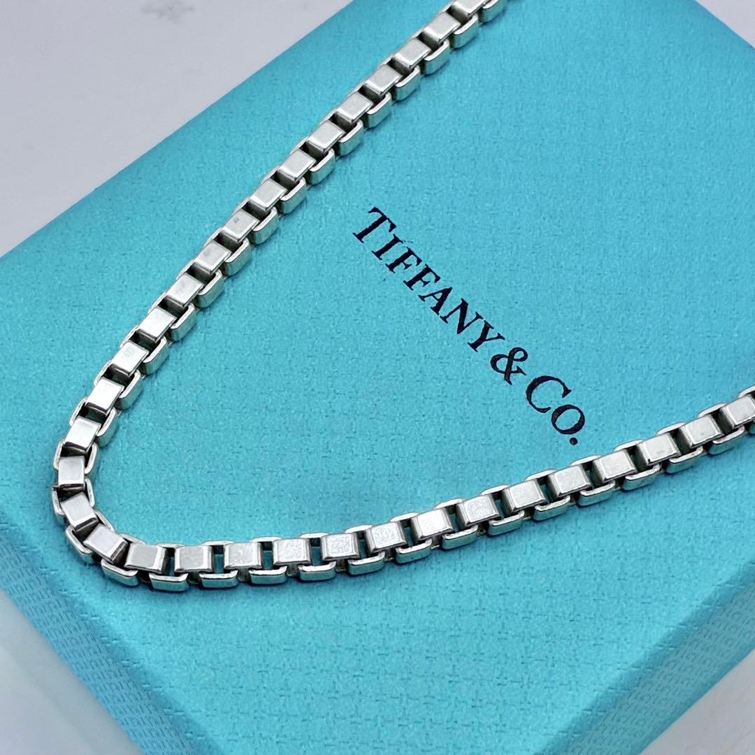 【箱、袋付き】ティファニー　ベネチアン　ネックレス　47.5cm　シルバー　美品