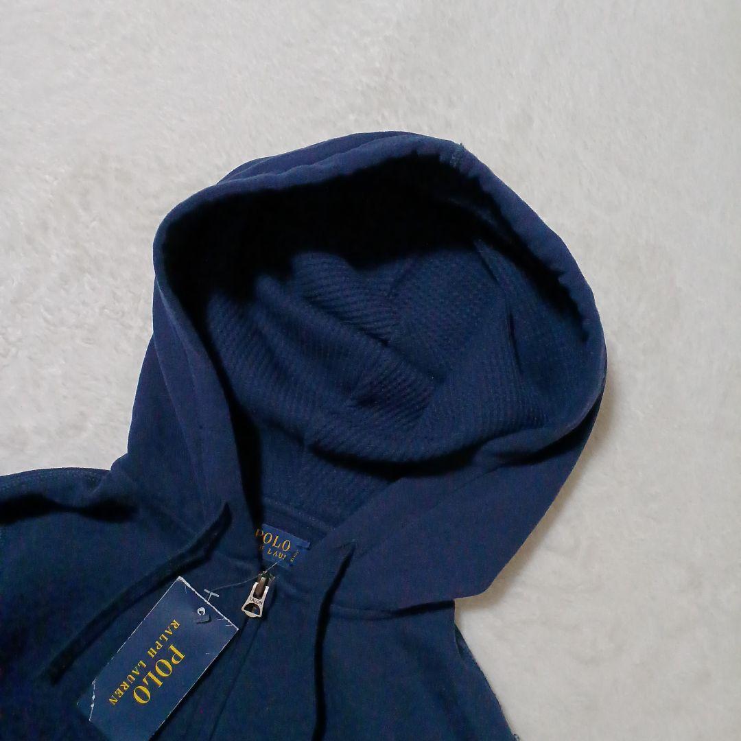 新品✨希少✨ポロラルフローレン ジップパーカー ネイビー Y2K XS 短丈