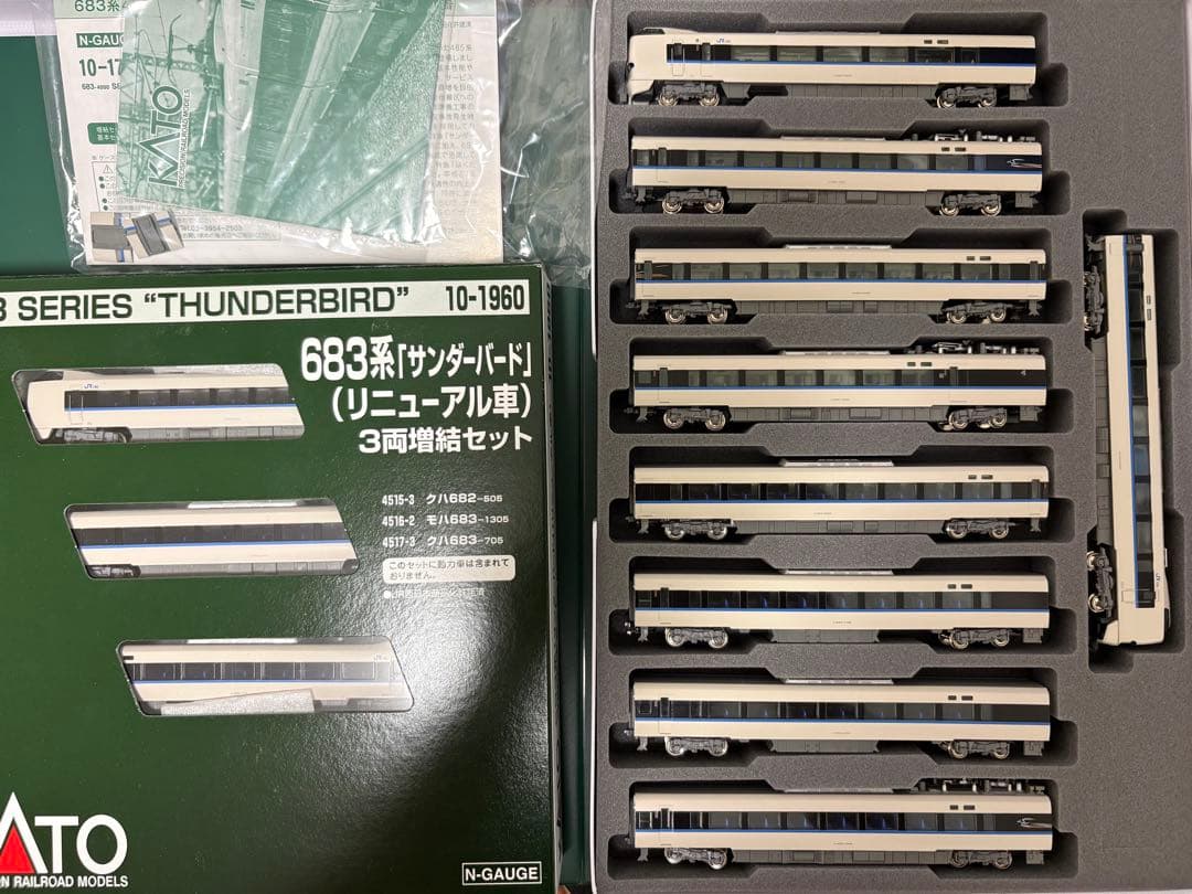 KATO 683系4000番台 サンダーバード　リニューアル　9両＋3両増結 Amazon | カトー (KATO) Nゲージ 683系4000番台「サンダーバード