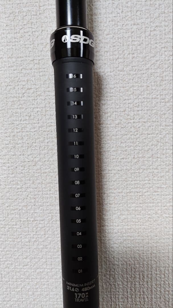 SDG ドロッパーシートポスト 3.6mm x 170mm レバー付き