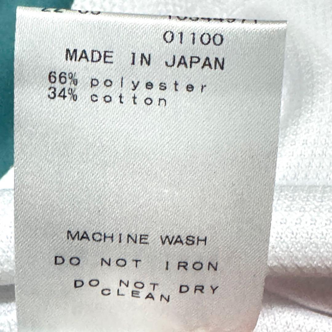 新品タグ付 パーリーゲイツ ゴルフポロシャツ 白 雷柄 日本製 0 22年