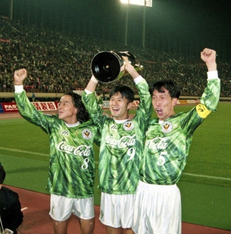 ヴェルディ川崎 武田修宏選手着用 支給品 長袖ホームユニフォーム 元