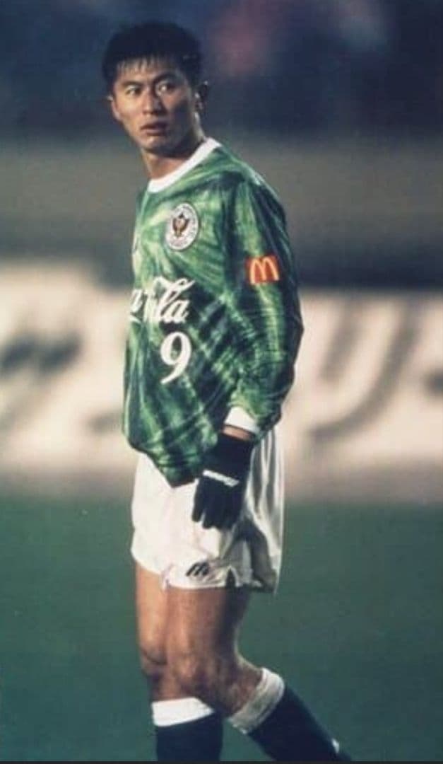 ヴェルディ川崎 武田修宏選手着用 支給品 長袖ホームユニフォーム 元