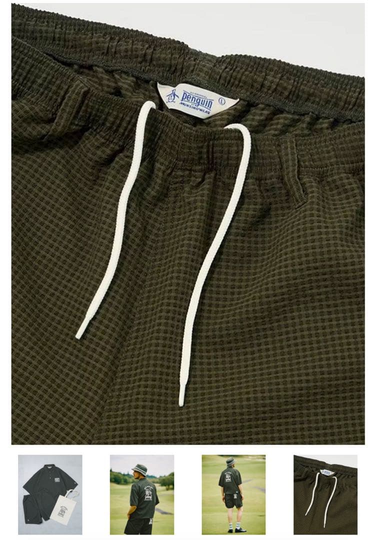 Penguin by Golfickers セットアップ カーキ XL