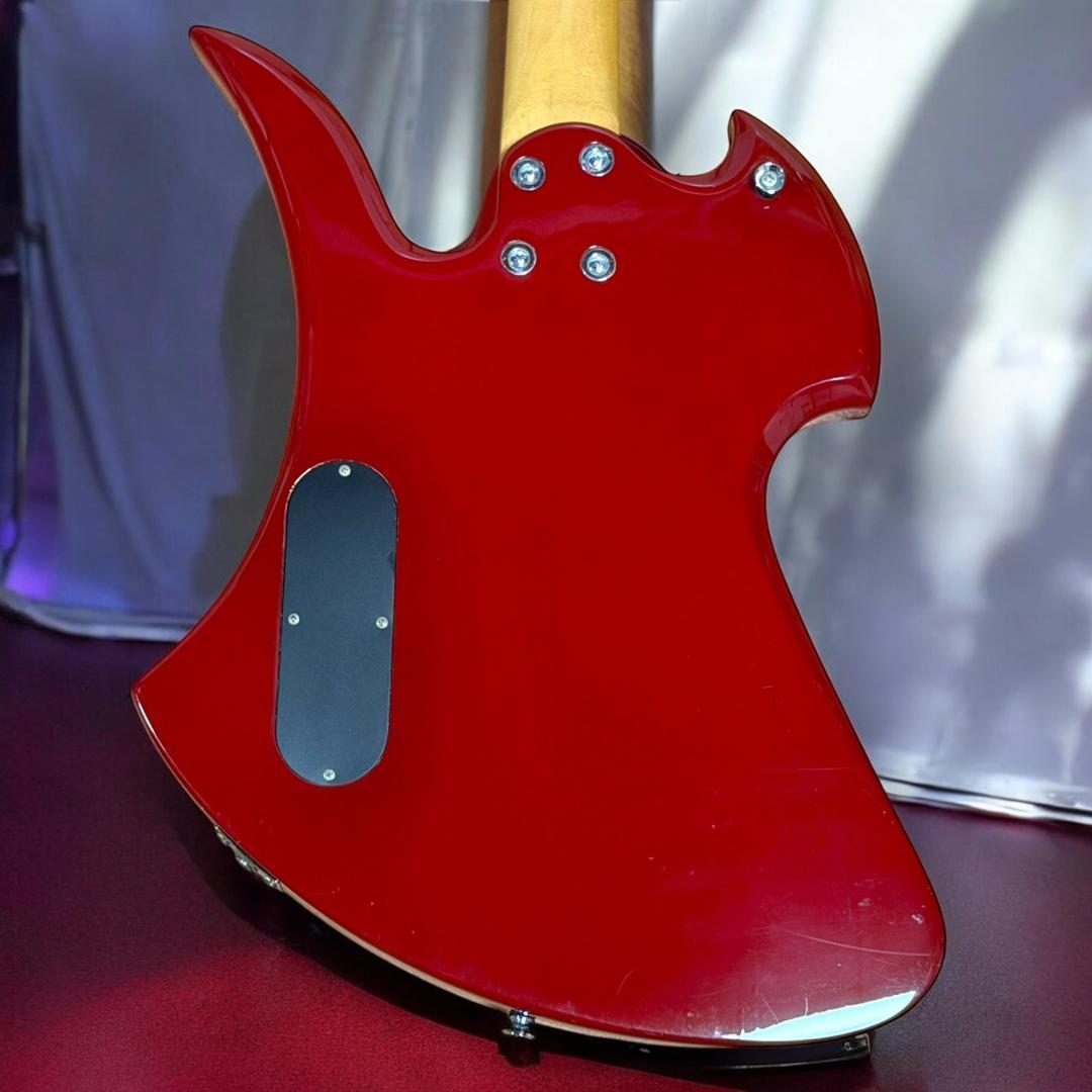 ☆希少品 B.C.Rich モッキンバード ケース付き レッド 虎目 キルト柄