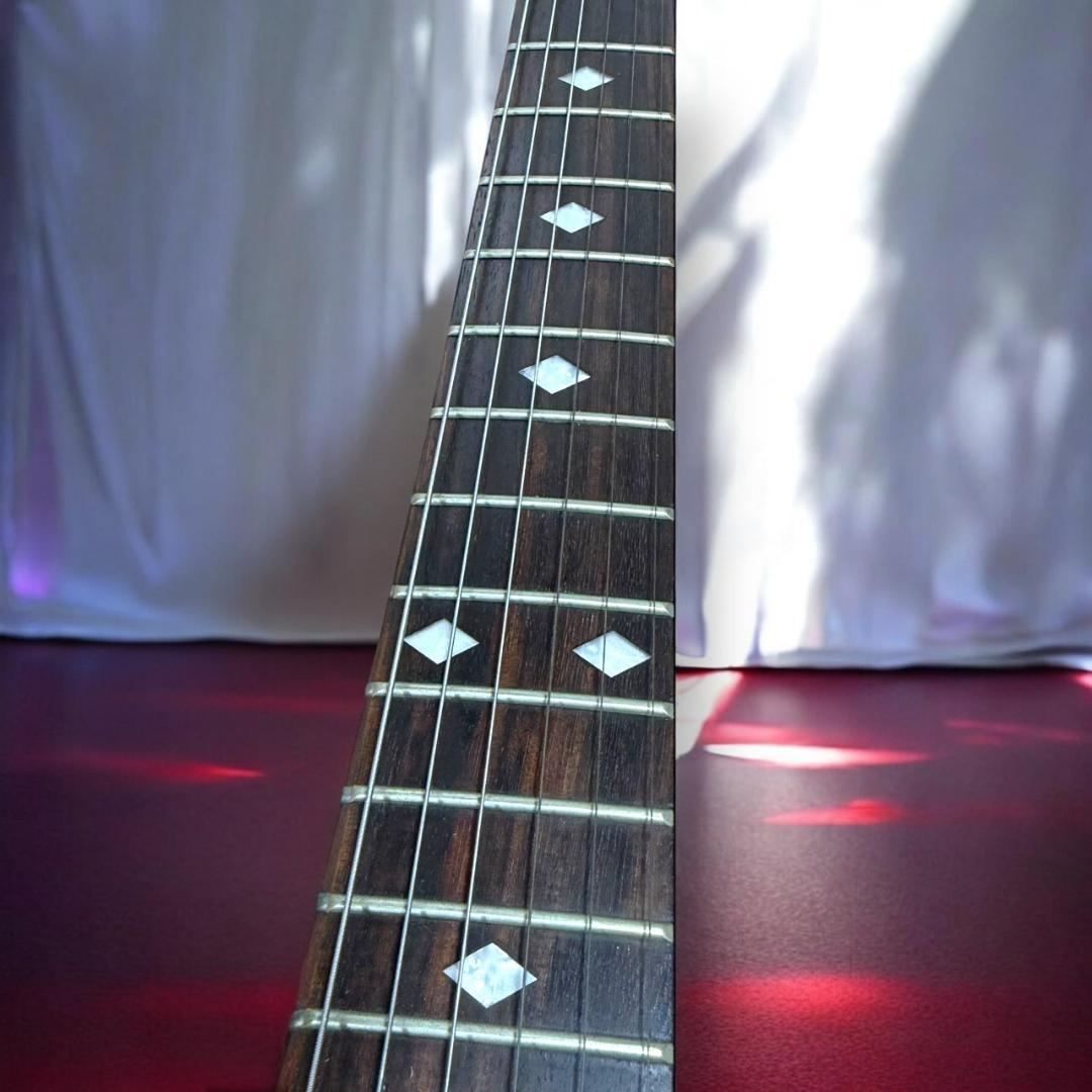 ☆希少品 B.C.Rich モッキンバード ケース付き レッド 虎目 キルト柄