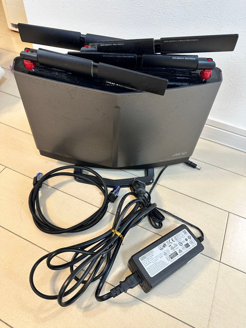 Buffalo WXR-5950AX12 無線LANルーター 最速1.55Gbpsの最強Wi-Fi 6ルーター登場！ 有線も10GbEのバッファロー