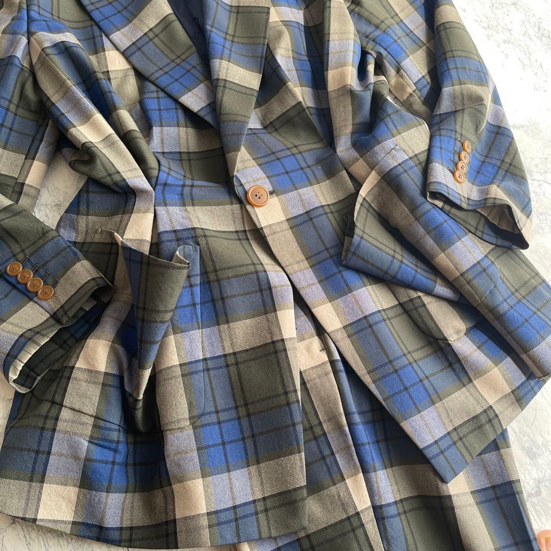 極美品 ヴィヴィアンウエストウッドマン チェックスーツ セットアップ