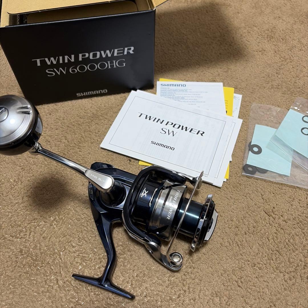 SHIMANO 21 TWIN POWER SW 6000HG スピニングリール - メルカリ