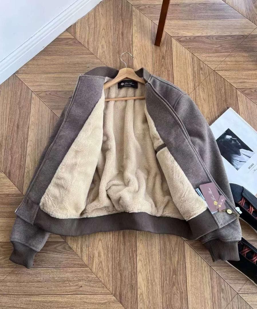 Loro Piana 2025冬季新作 男性用厚手羊毛飛行員ジャケット M - メルカリ