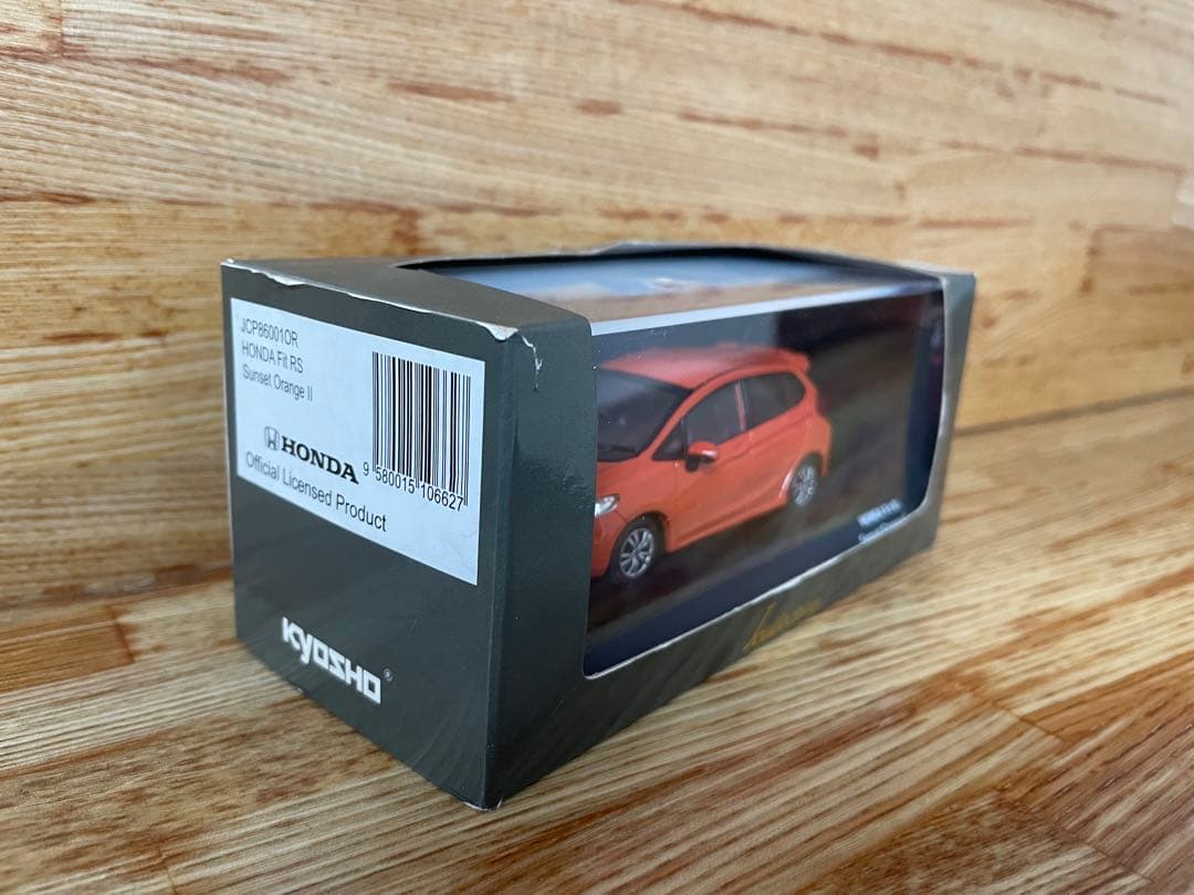 1/43 京商 フィットRS Fit ミニカー サンセットオレンジⅡ - メルカリ