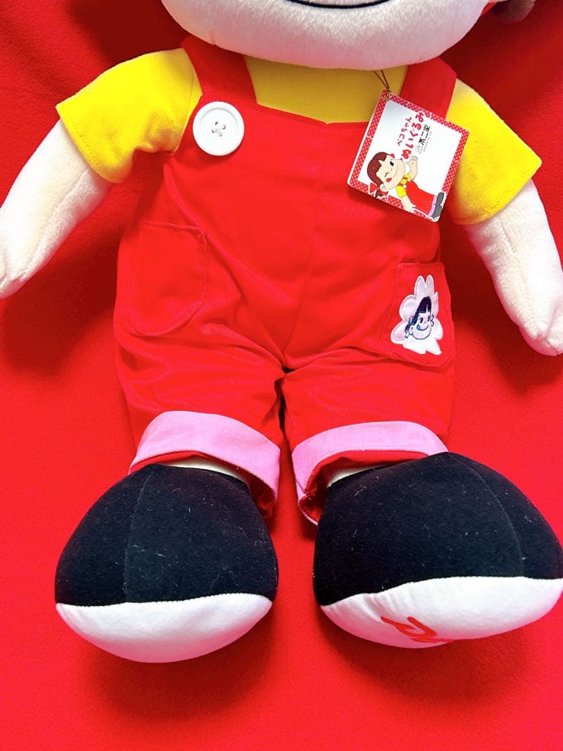 不二家 ペコちゃん ジャンボ 特大 big ぬいぐるみ 限定品 フジヤ