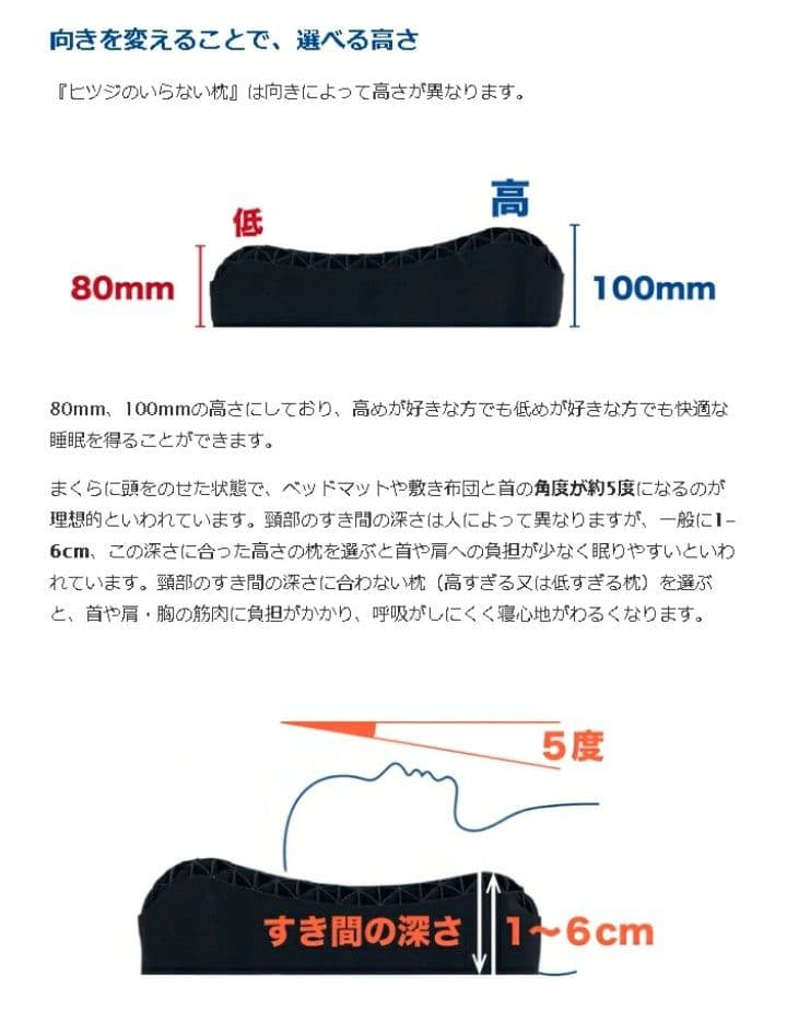 ヒツジのいらない枕 -至極- BK HT-001