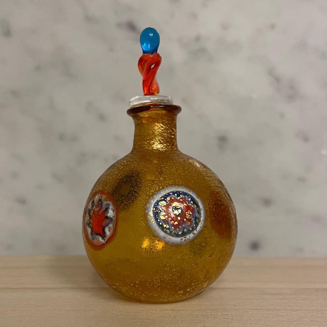 ☆未使用•アンティーク☆ベネチアンガラス•パヒュームボトル3点