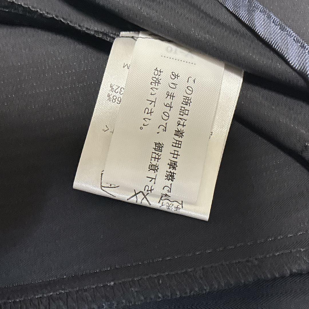 【極美品】組曲 KUMIKYOKU セットアップ パンツスーツ 黒 ストライプ