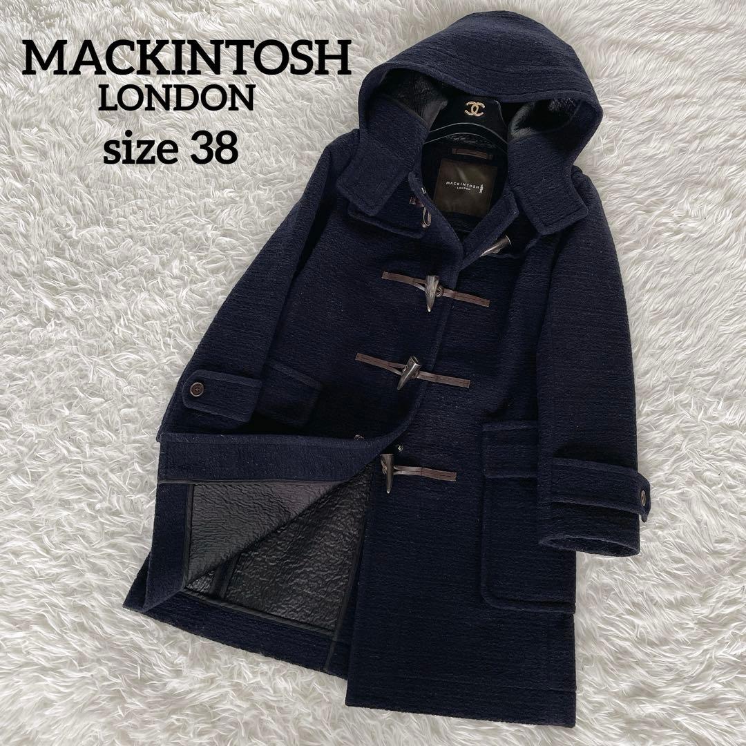 【マッキントッシュロンドン】ダッフルコート フード 38 M ネイビー 紺 パイルダッフルコート(コート)｜MACKINTOSH LONDON(マッキントッシュ