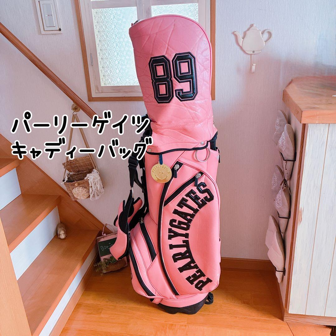 パーリーゲイツ/ PEARLYGATES☆キャディバッグ☆ ピンク ゴルフバッグ
