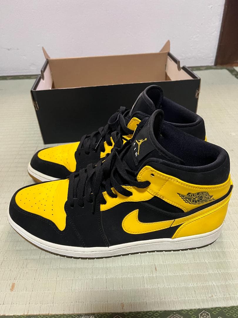 Air Jordan 1 ブラック/イエロー 28.5cm