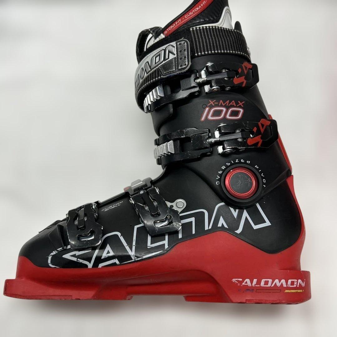 SALOMON X-MAX100 26/26.5mm スキー ブーツ キズ 汚れ - スキー