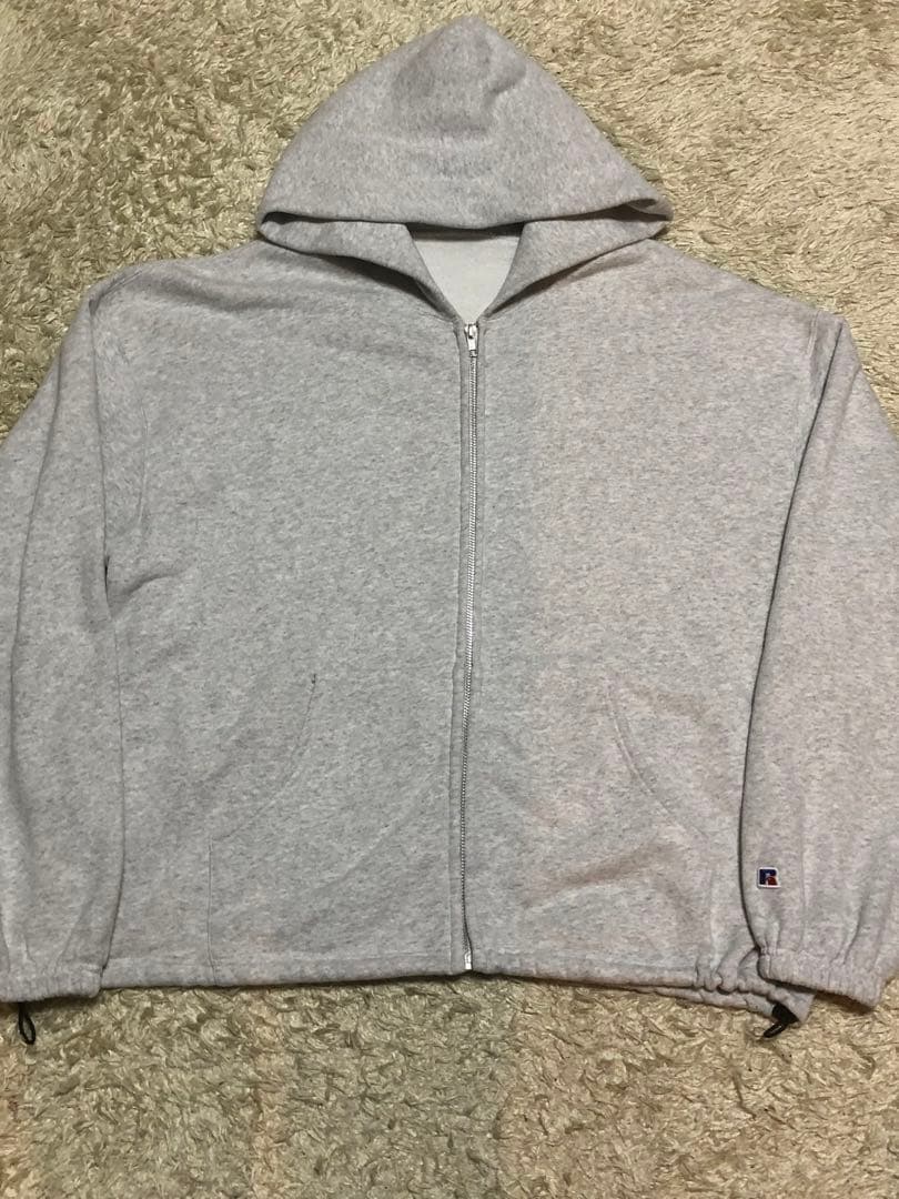 ラッセル　アスレチック　プロコットン　パーカー　ジップアップ　グレー　無地 Russell Athletic（ラッセル アスレティック） RUSSELL ラッセル