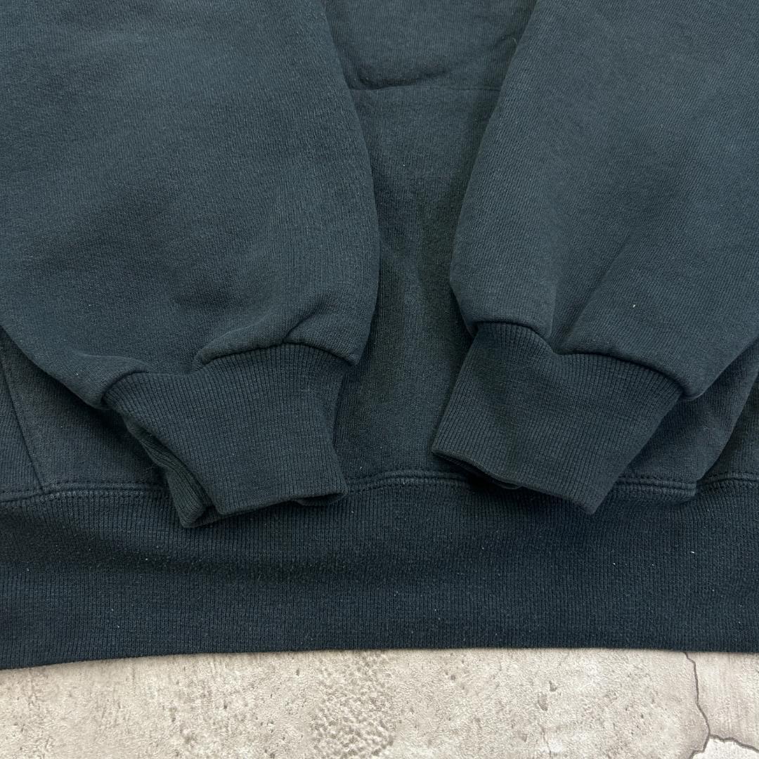 USA製 ラッセルアスレチック 前V ブランク パーカー 古着 ブラック XL