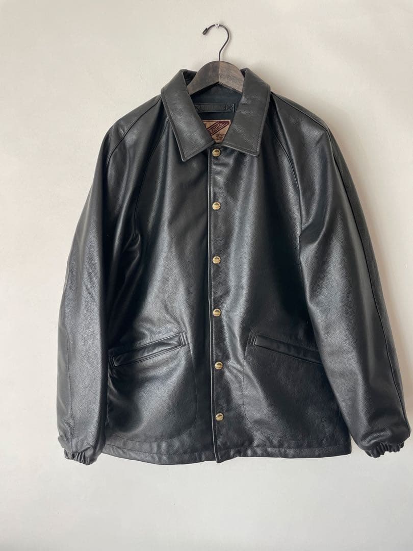 本革　レザーコーチジャケット　サイズ36 極美品　Mサイズ程度 LEATHER COACH JACKET