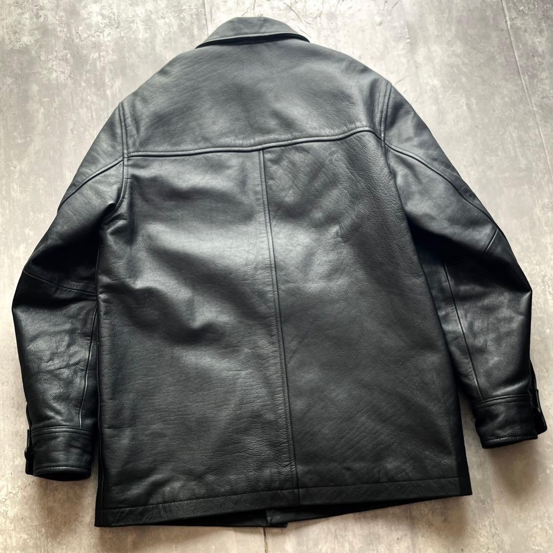美品 XSサイズ 野村訓市様モデル OLD GAP レザー カーコート 90s