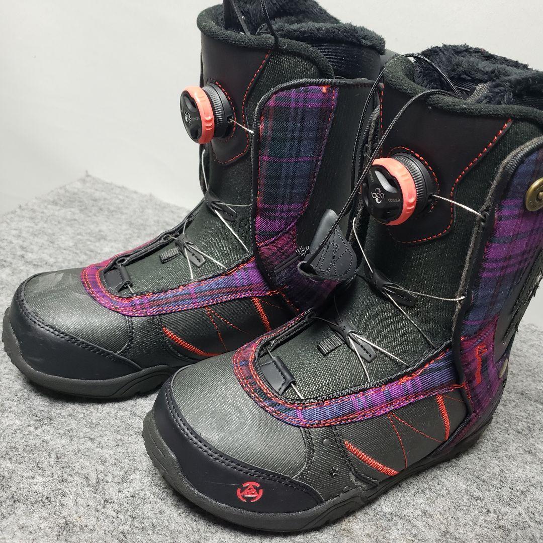 美品 K2 24.0cm ダイヤルブーツ レディース