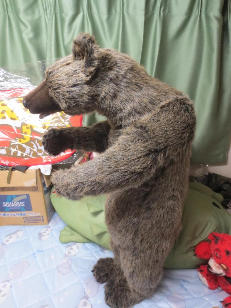 【廃盤】超大型！HANSA　ハンサ　ヒグマぬいぐるみ　85㎝！熊　クマ　正規品