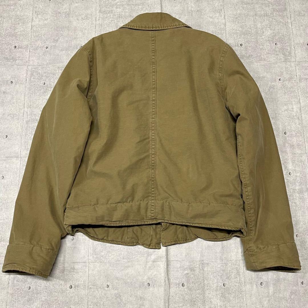 HOLLISTER ミリタリーボアジャケット 袖中綿キルティング裏地