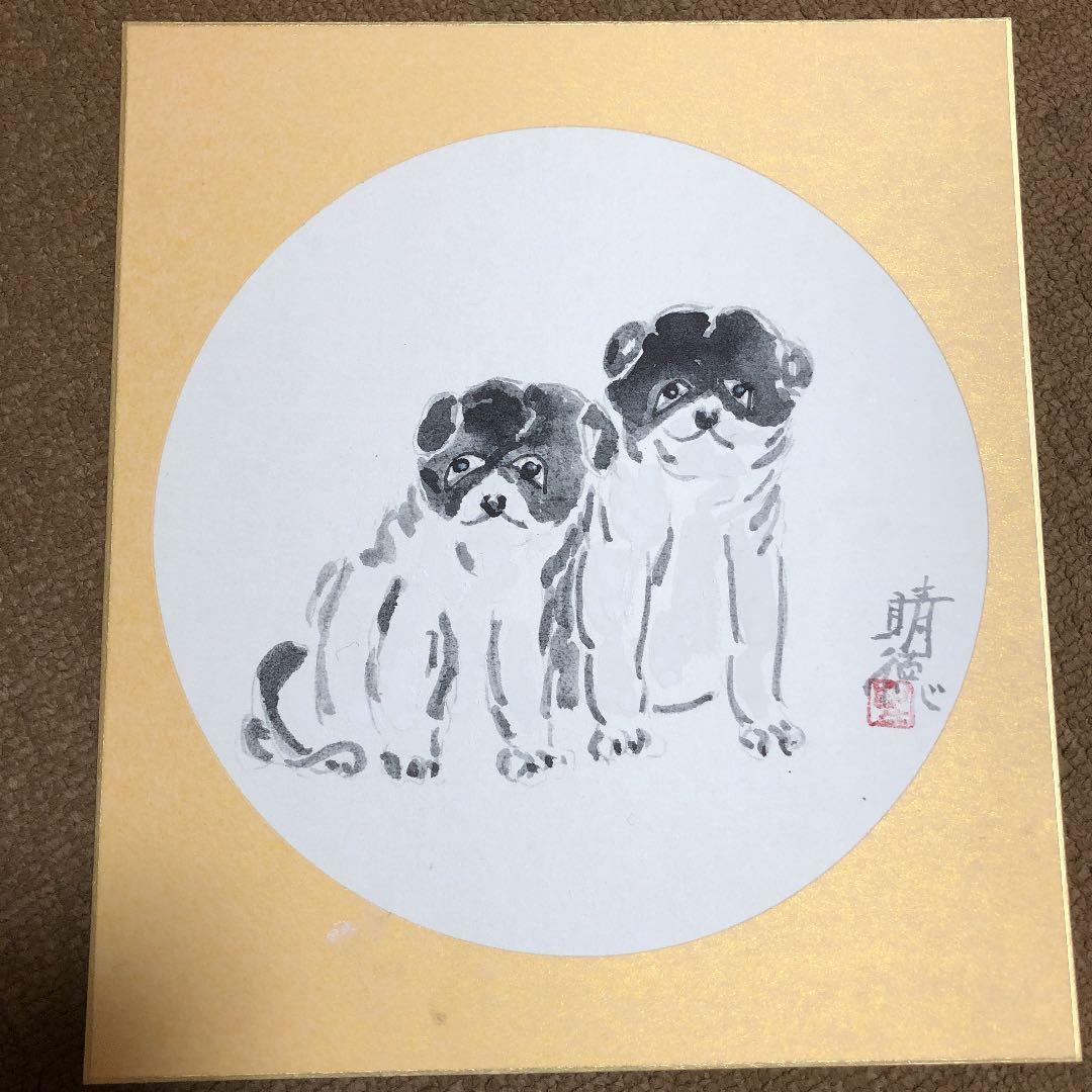 五十嵐晴徳 色紙 絵