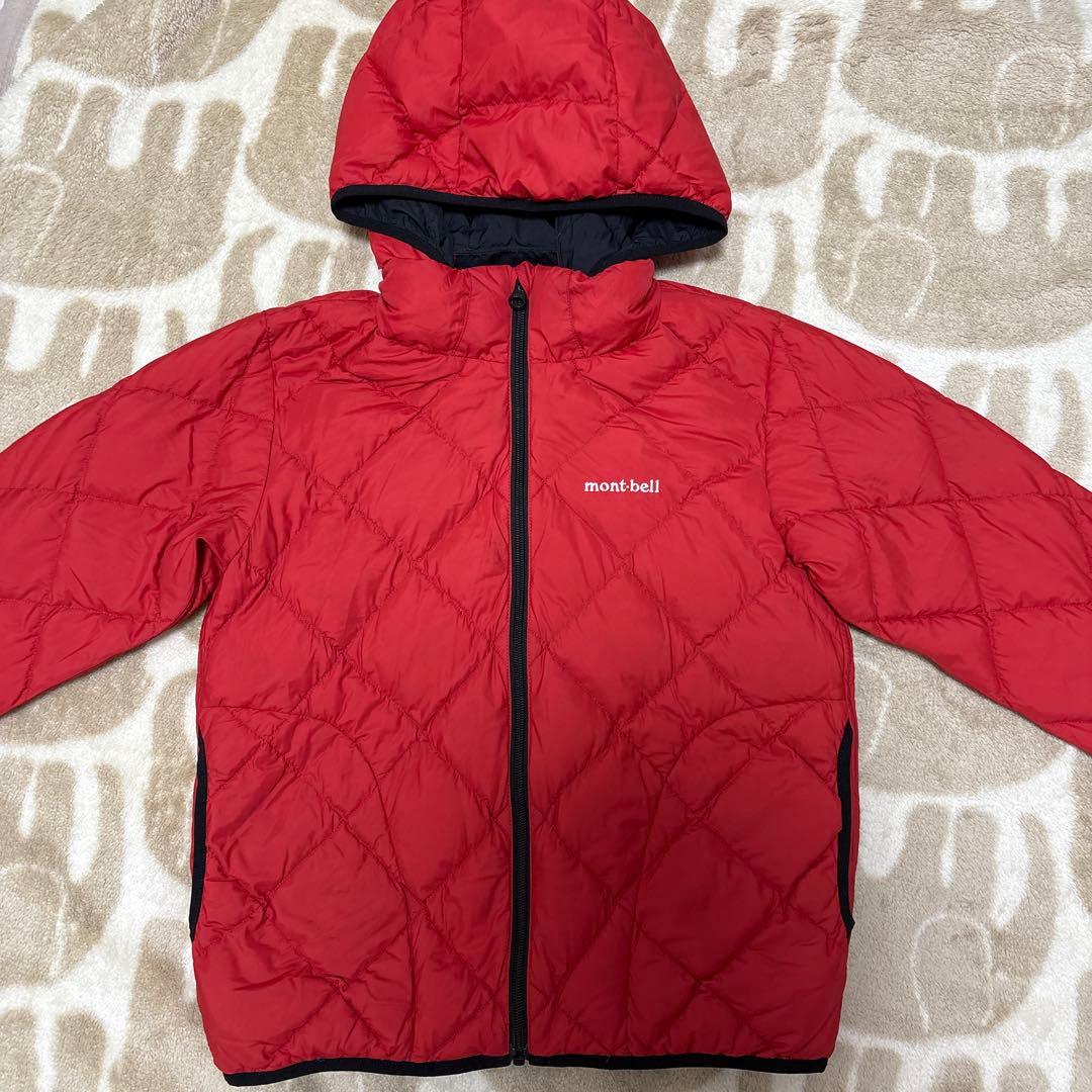 mont-bell ダウンジャケット 黒 赤 - メルカリ