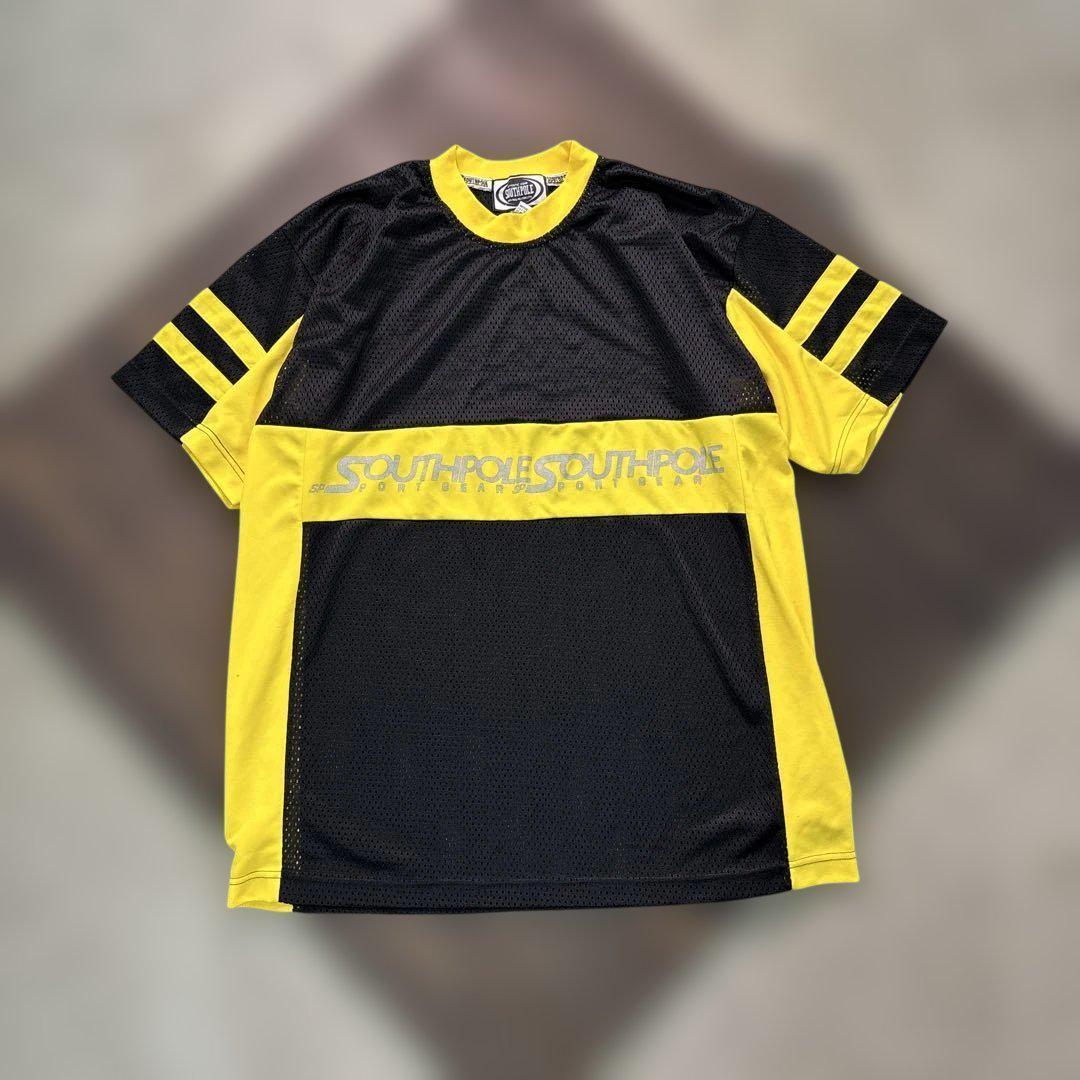 7SM3メッシュ ゲームシャツ 黄×黒 韓国製 スポーツ L 古着used - メルカリ