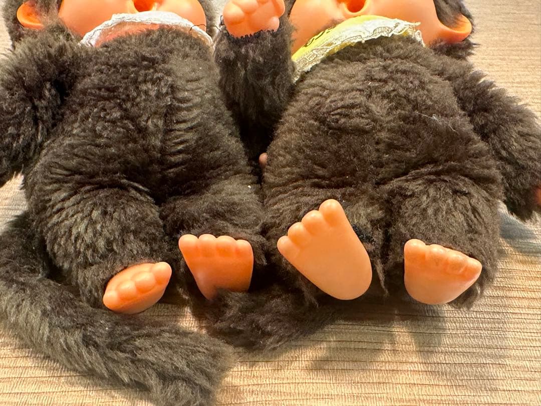 【希少】モンチッチ　ふたご　ペアセット　昭和レトロ　レア　ブルーアイ　1974