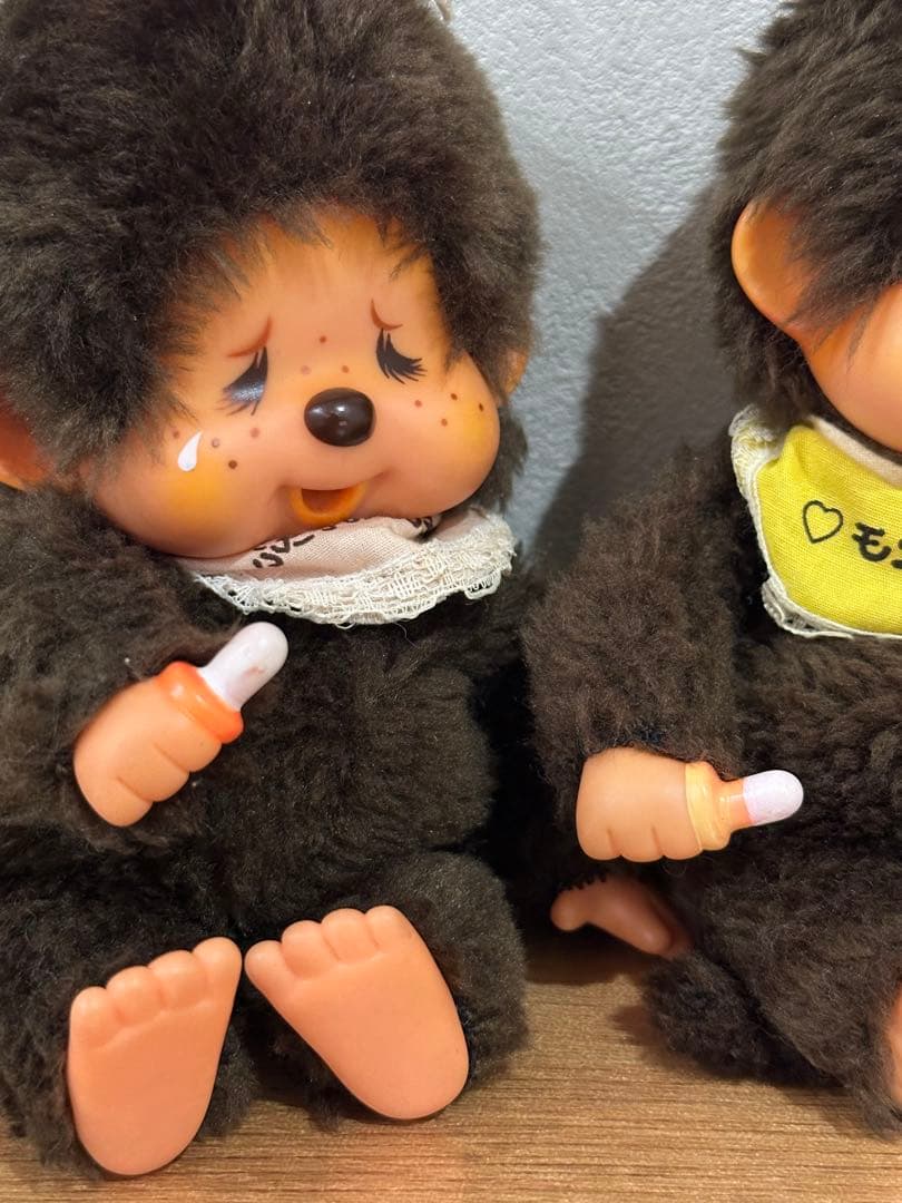 【希少】モンチッチ　ふたご　ペアセット　昭和レトロ　レア　ブルーアイ　1974