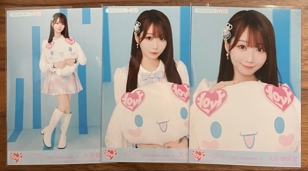 【即日匿名配送】イコラブ 大谷映美里 シナモン 直筆 チュウ ＋ ノーマルコンプ