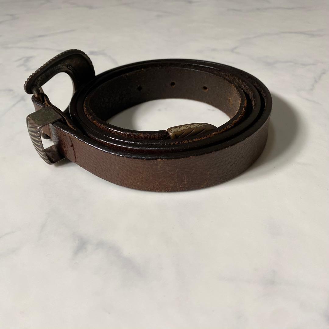 良品】WILLIAM ウエスタンベルト ビームス エフコラボ レザー 別注