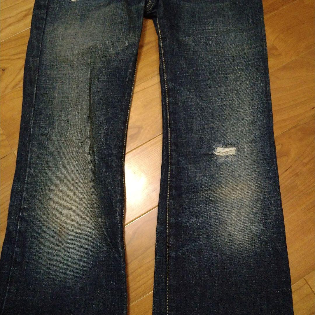 美品】DSQUARED 38 イタリア製 フレア シンプル ダメージ加工 - メルカリ