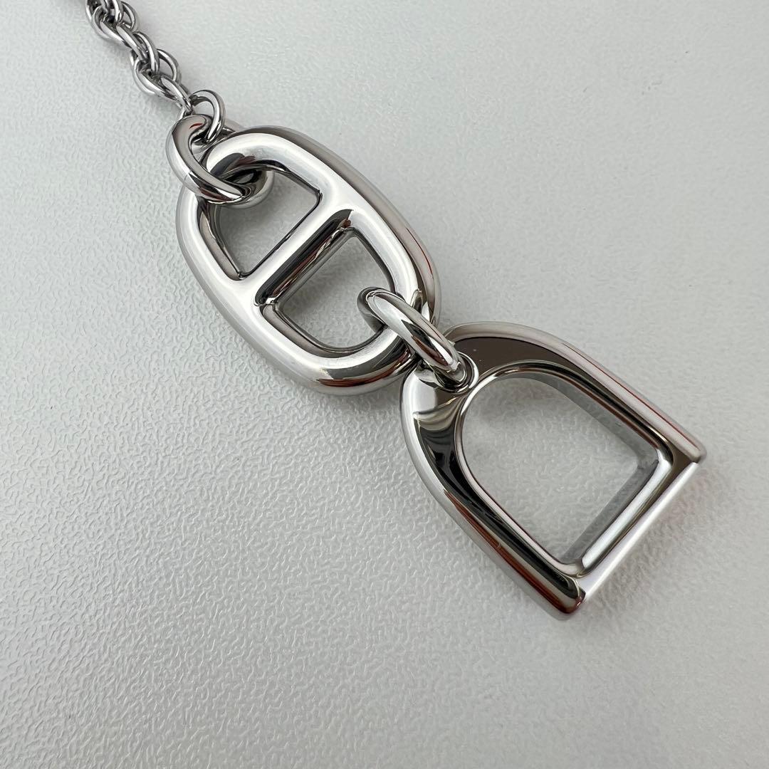 新品 HERMES エルメス ボン ヴォヤージュ キーホルダー シルバー 新作