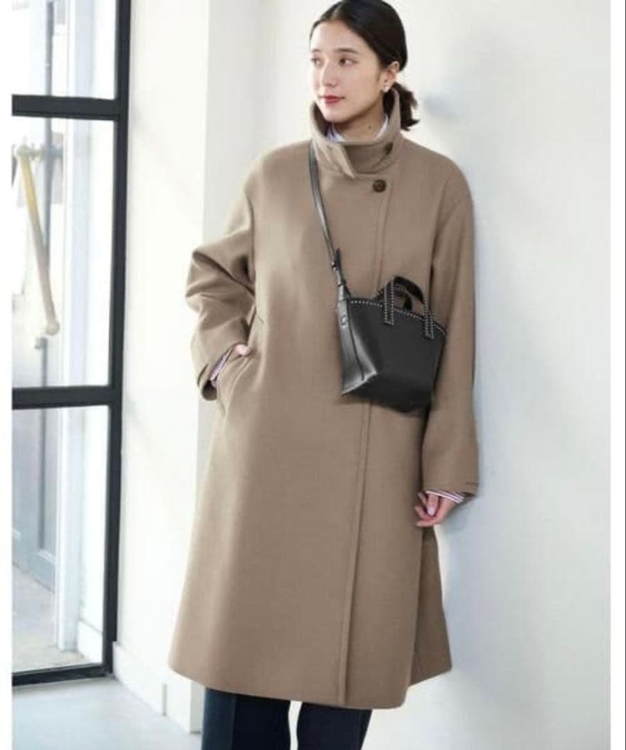 本日限り！greenlabelrelaxingソフトメルトンスタンドカラーコート