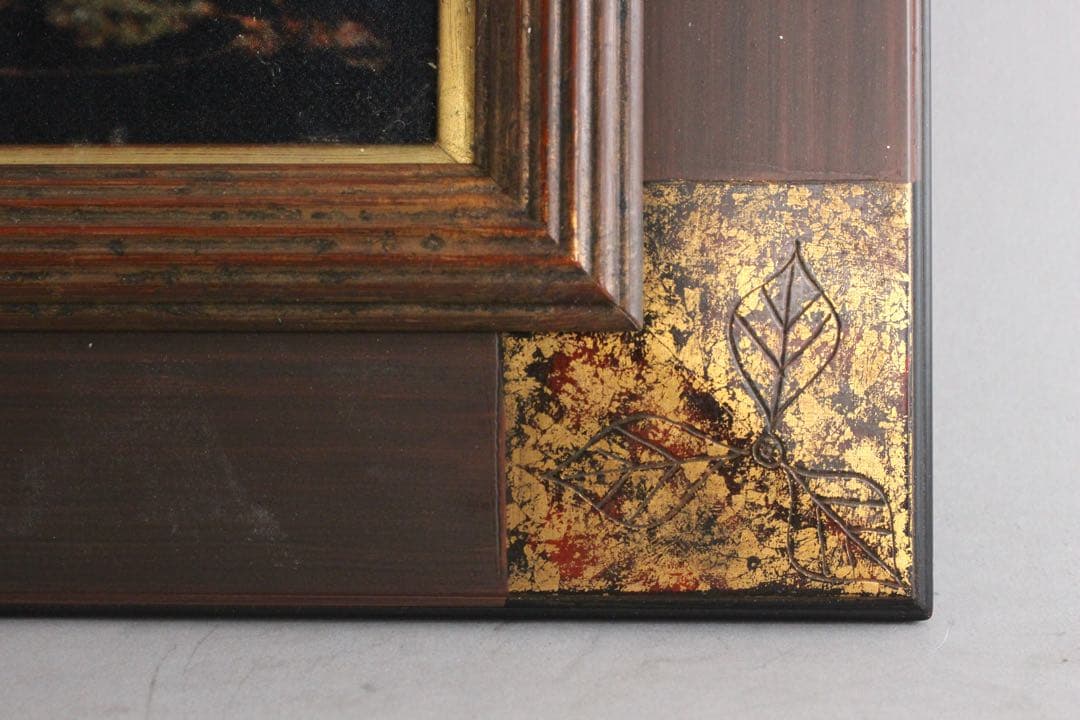 No4855 額装　奈須豊「モロッコの記憶 ”夜”」　サイン入　箱付　送料無料