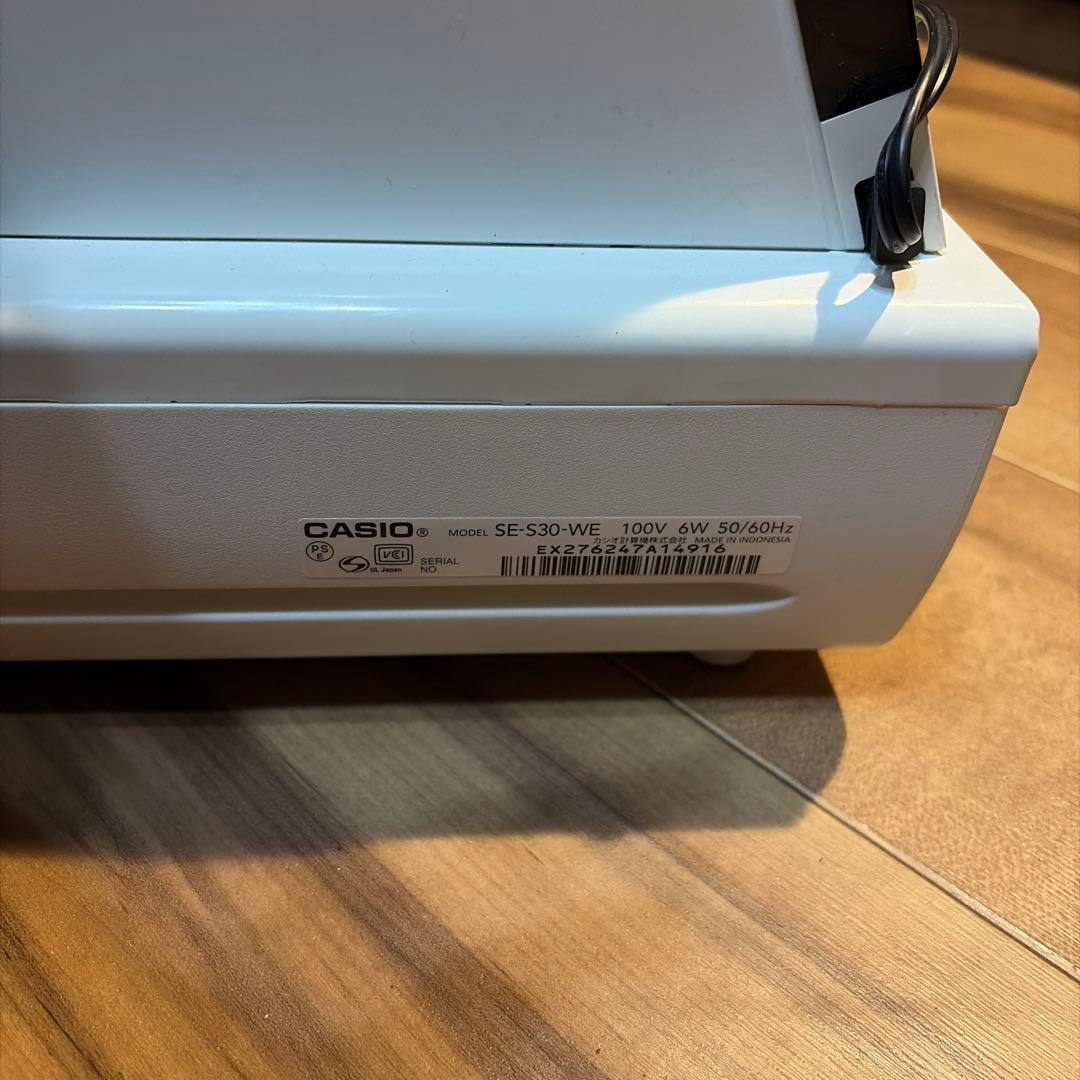 訳ありのため激安！CASIO SE-S30 電子レジスター ホワイト - メルカリ