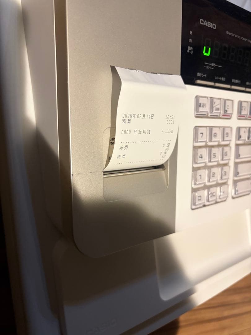 訳ありのため激安！CASIO SE-S30 電子レジスター ホワイト - メルカリ