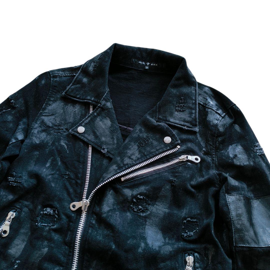レア✨️NO ID.×OVERDESIGN ストレッチデニム WライダースJKT - メルカリ