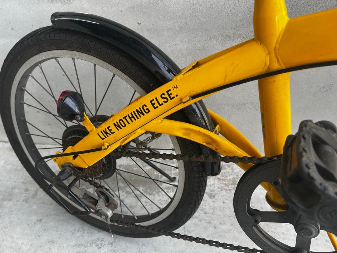 引き取りの場合は1万円引き』HUMMER 折りたたみ自転車 黄色 オレンジ