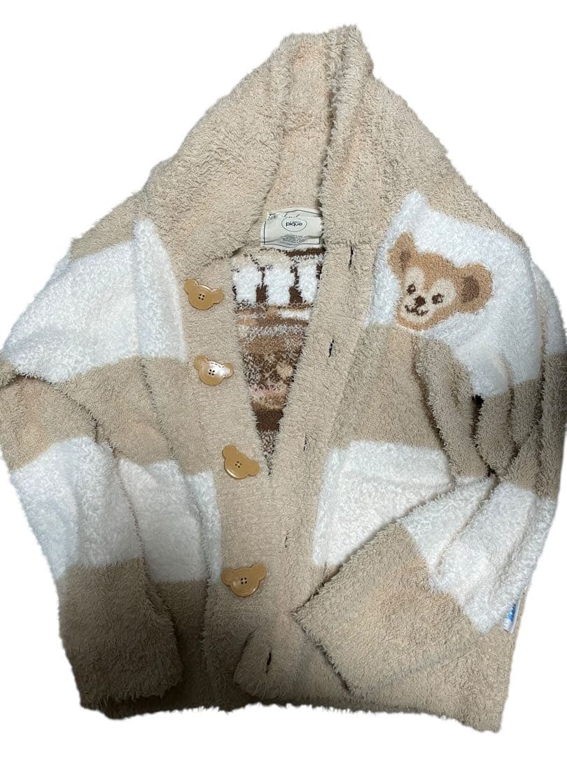 美品！ジェラピケ ダッフィー カーデガンレディース ダッフィーとお揃いで着られるgelato piqueのカーディガン 東京