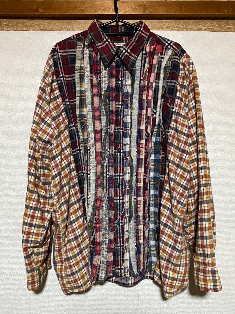 Rebuild by Needles マルチチェック長袖シャツ 8078000429949_1.jpg?v=